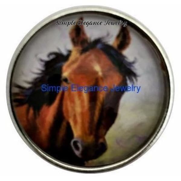 Chestnut Horse Snap 20mm for Snap Charms - Snap Jewelry