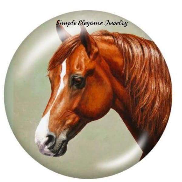 Chestnut Horse Snap Charm - Snap Jewelry
