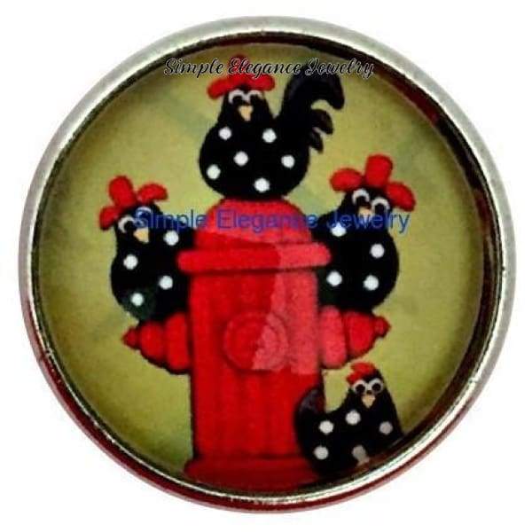 Chicken Fireman Snap 20mm for Snap Jewelry - Snap Jewelry