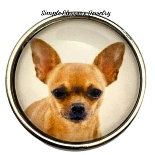 Chihuahua Dog Snap Charm 20mm - Snap Jewelry