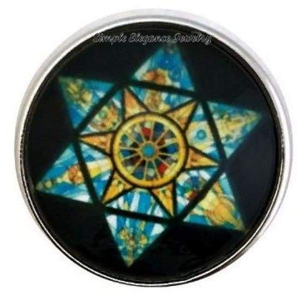 Christmas Star 20mm for Snap Charm Jewelry - Snap Jewelry