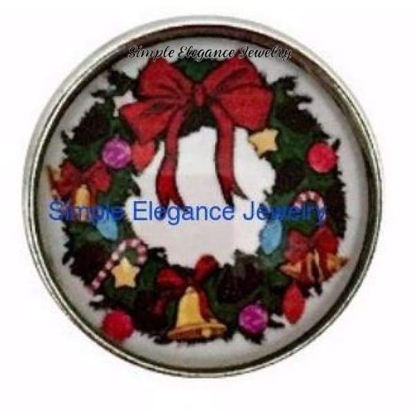 Christmas Wreath Snap 20mm for Snap Jewelry - Snap Jewelry