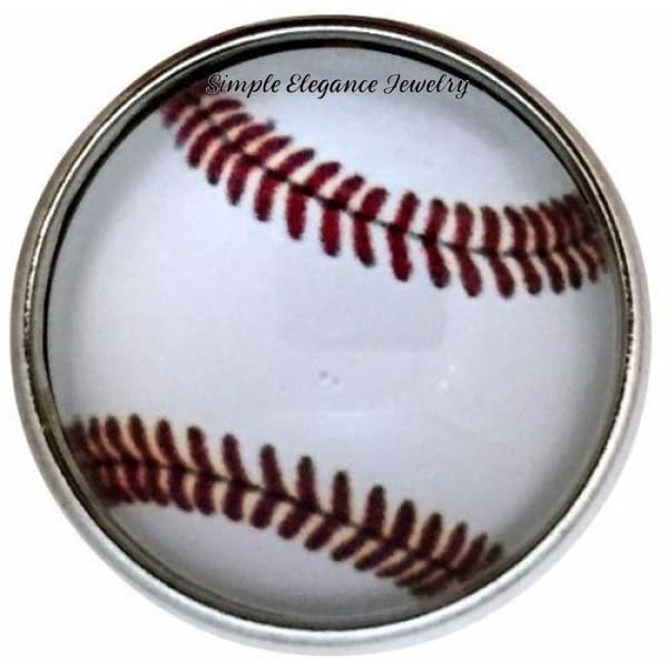 Clean Baseball Snap 20mm for Snap Jewelry - Snap Jewelry