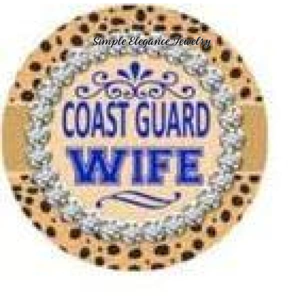 Coast Guard Wife Snap Charm 20mm for Snap Jewery - Snap Jewelry