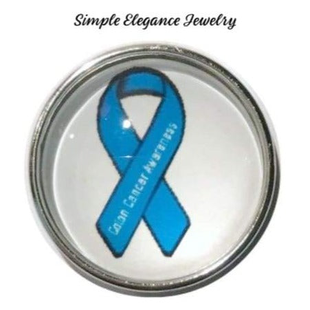 Colon Cancer Awareness Snap Charm 20mm for Snap Jewelry - Snap Jewelry