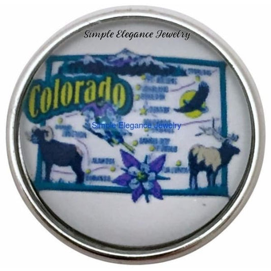Colorado State Snap 20mm for Snap Charm Jewelry - Snap Jewelry