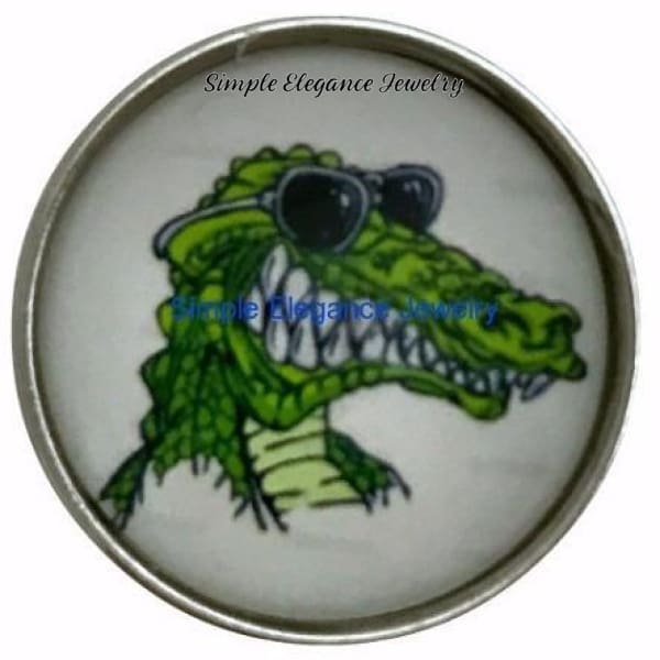 Cool Gator Snap Charm 20mm for Snap Jewelry - Snap Jewelry