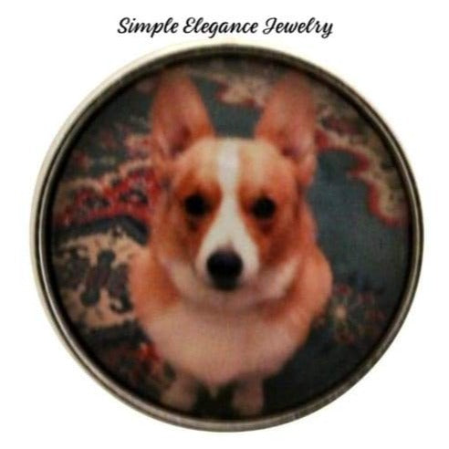 Corgi Dog Snap Charm 20mm for Snap Jewelry - Snap Jewelry