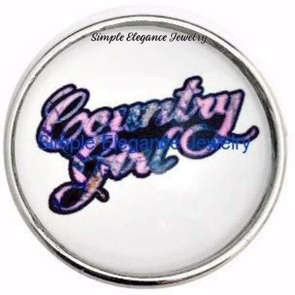 Country Girl Snap Charm 20mm for Snap Charm Jewelry - Snap Jewelry