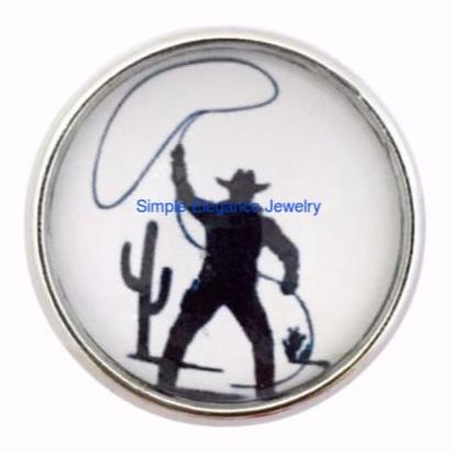 Cowboy Roper Snap 20mm for Snap Jewelry - Snap Jewelry
