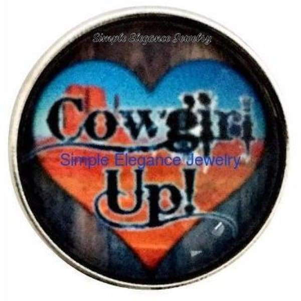 Cowgirl Up Snap 20mm for Snap Jewelry - Snap Jewelry