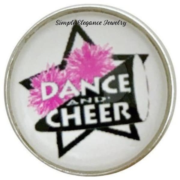 Dance-Cheer Snap Charm 20mm for Snap Jewelry - Snap Jewelry