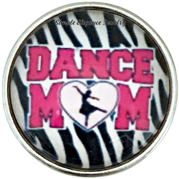 Dance Mom Snap Charm 20mm for Snap Jewelry - Snap Jewelry