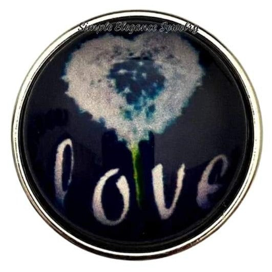 Dandelion Love Snap Charm 20mm - Snap Jewelry