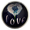 Dandelion Love Snap Charm 20mm - Snap Jewelry