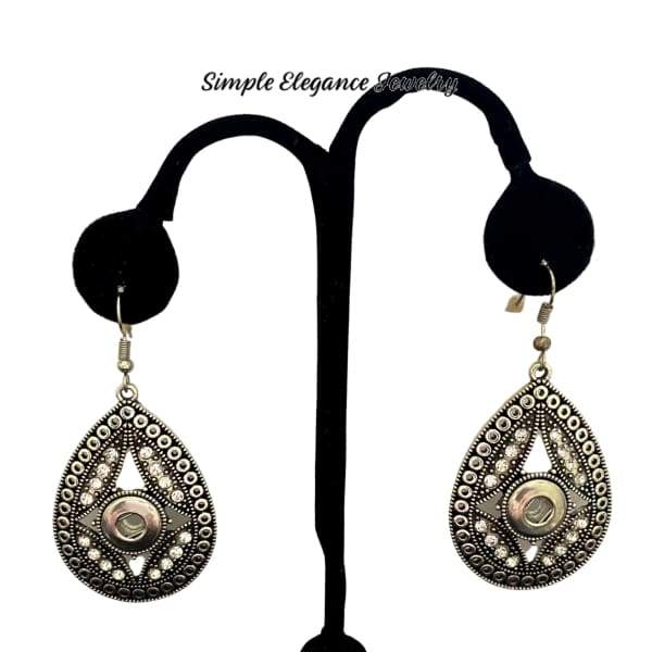 Dangle Rhinestone MINI Snap Earrings 12mm - Snap Jewelry