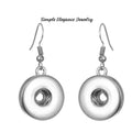 Dangle Snap Earrings 12mm MINI Snaps - Snap Jewelry