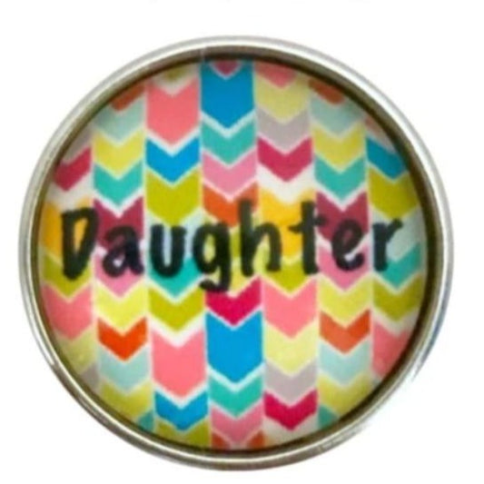 Daughter Snap Charm 20mm - Snap Jewelry