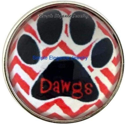 Dawg Paw Bubble Snap 20mm for Snap Jewelry - Snap Jewelry