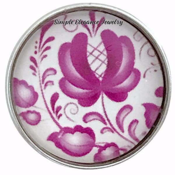Deep Rose Snap Charm Collection 20mm (5 Choices) - 101 - Snap Jewelry