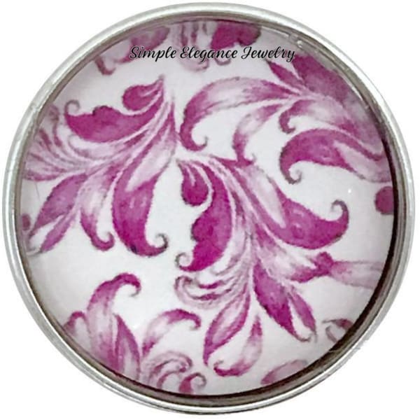 Deep Rose Snap Charm Collection 20mm (5 Choices) - 102 - Snap Jewelry