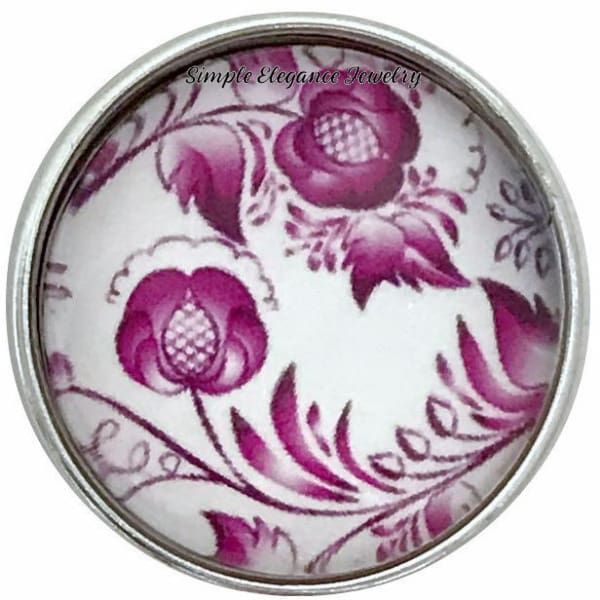 Deep Rose Snap Charm Collection 20mm (5 Choices) - 105 - Snap Jewelry
