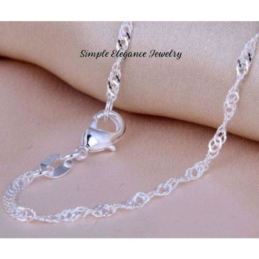 Delicate Fine Wave Chain-Assorted Sizes - 20