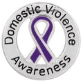 Domestic Violance Ribbon Snap 20mm Snap for Snap Jewelry - Snap Jewelry