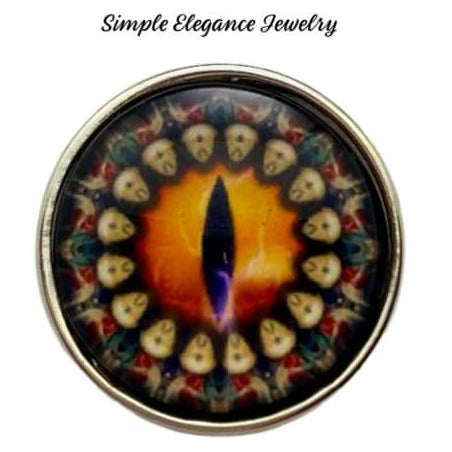 Dragon Eye Snap Charm 20mm - Snap Jewelry