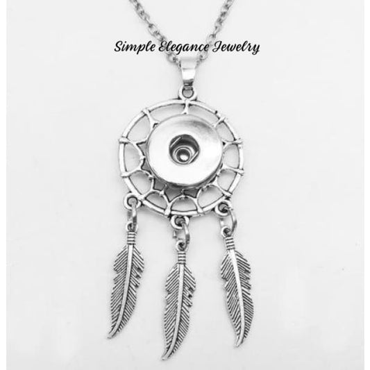 Dream Catcher Snap Necklace- 20mm Snaps - Snap Jewelry