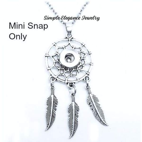 Dream Catcher Snap Necklace-Chain 12mm Snaps - Snap Jewelry