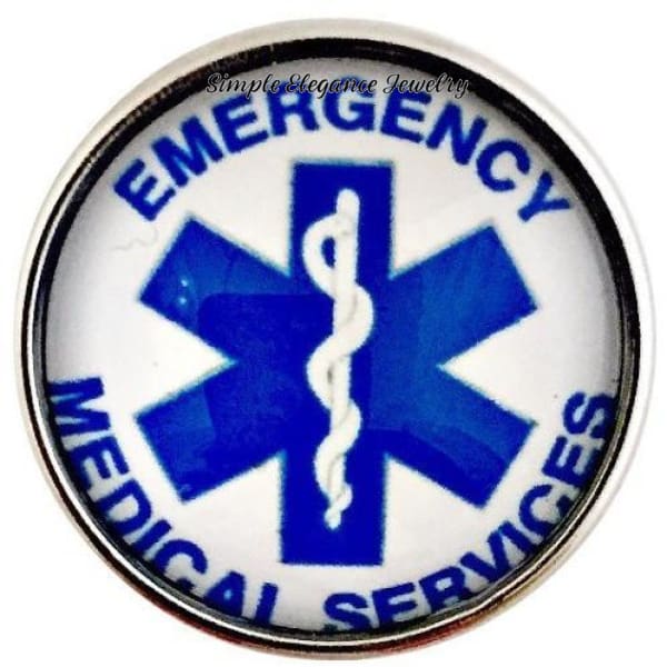 Emergency Medical Services Snap 20mm for Snap Jewelry - Snap Jewelry