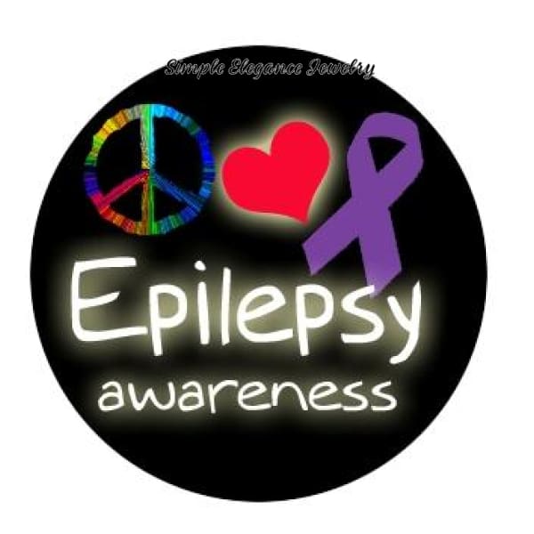 Epilepsy Awareness Snap Charm 20mm for Snap Jewery - Snap Jewelry