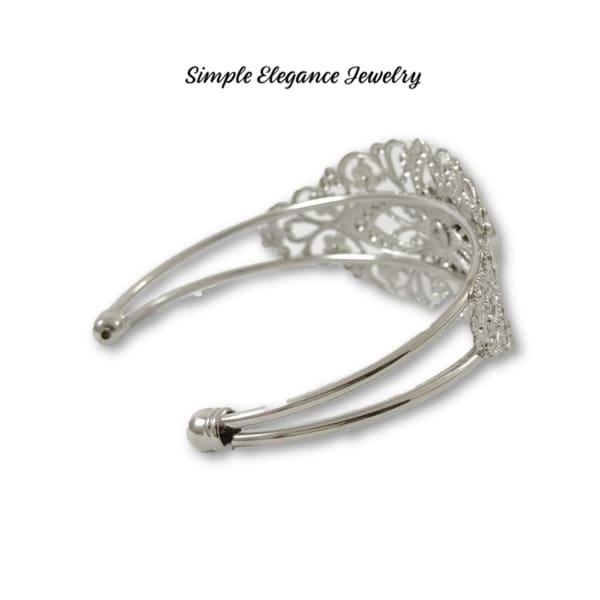 Fancy Filigree Single Snap Bracelet Cuff 18-20mm Snaps - Snap Jewelry