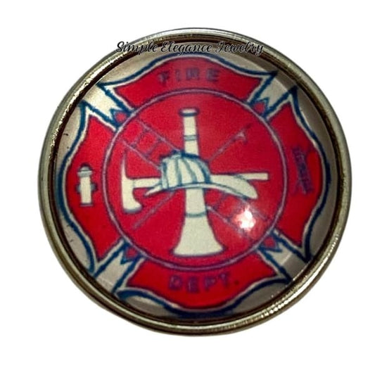 Fire Department Snap Charm 20mm - Snap Jewelry