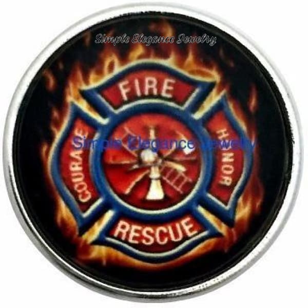 Firefighter Snap 20mm for Snap Jewelry - Snap Jewelry