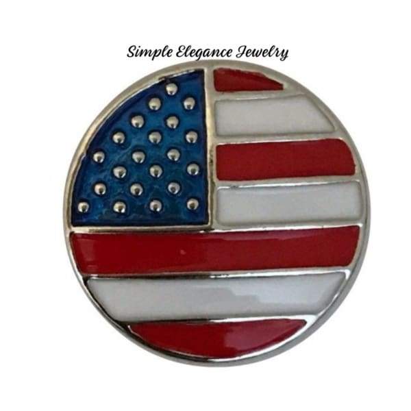 Flag-Metal Enamel 20mm Snap Charm for Snap Jewelry - Snap Jewelry