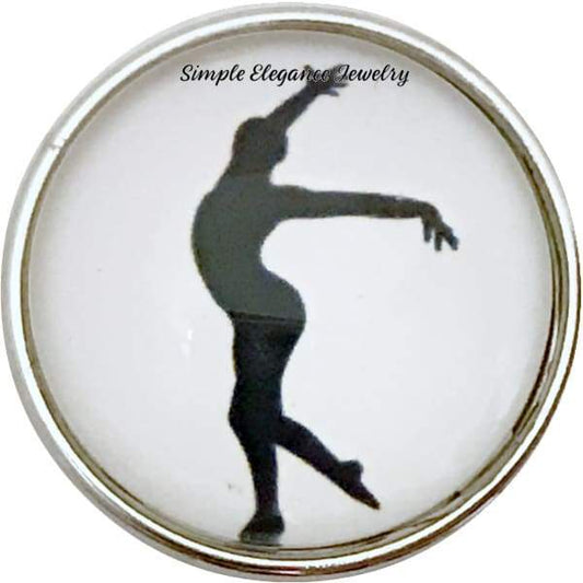 Floor Gymnast Snap Charm 20mm for Snap Jewelry - Snap Jewelry