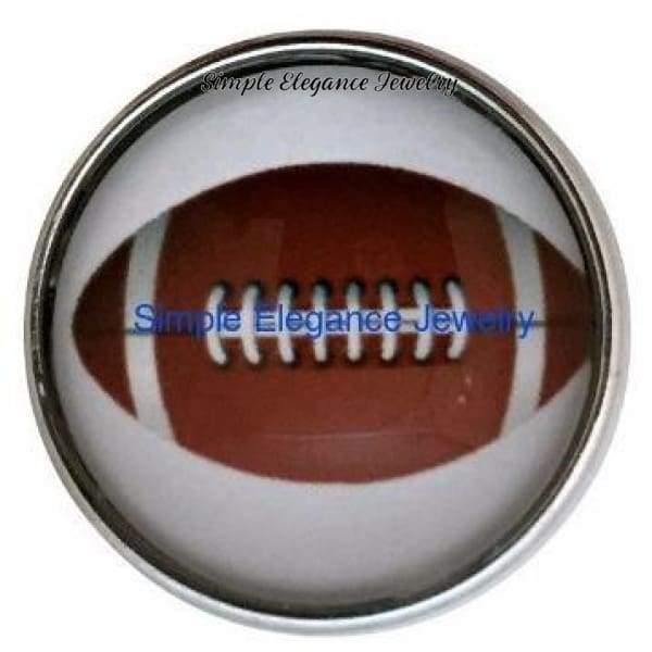 Football Sport Snap 20mm - Snap Jewelry