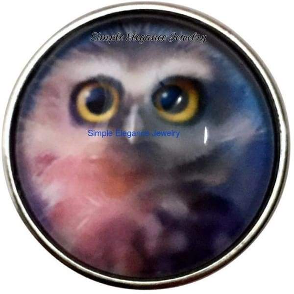 Fuzzy Owl Snap 20mm for Snap Jewelry - Snap Jewelry