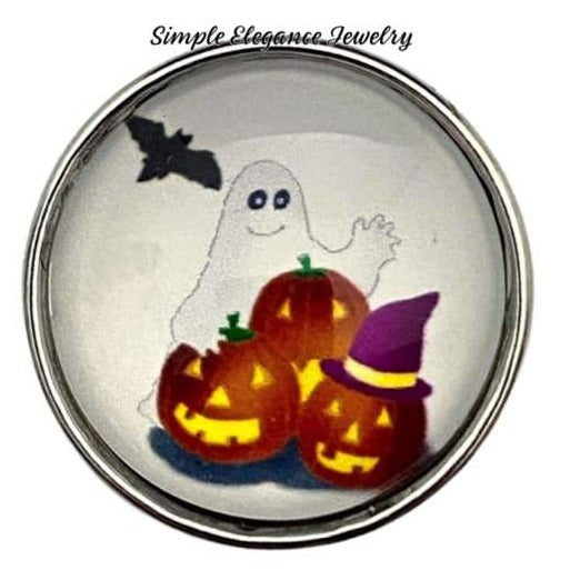 Ghost Halloween Snap Charm 20mm - Snap Jewelry