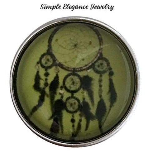 Green Dream Catcher Snap 20mm for Snap Jewelry - Snap Jewelry