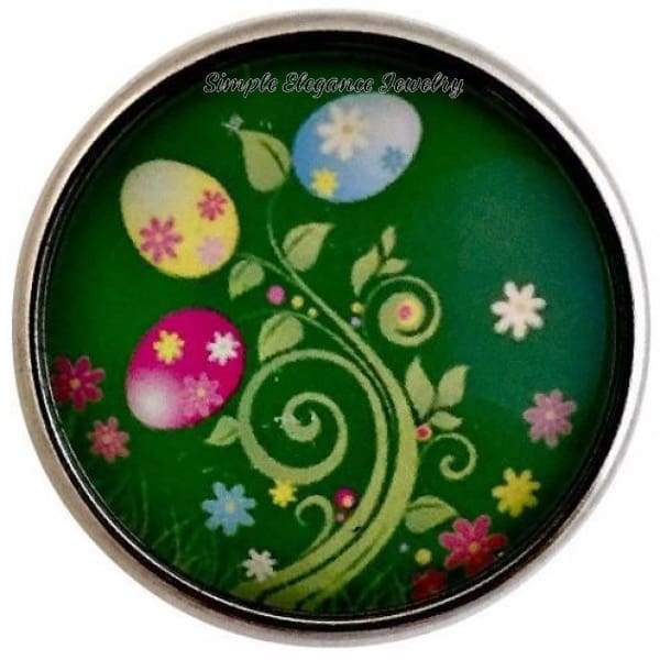 Green Easter Egg Tree Snap 20mm for Snap Jewelry - Snap Jewelry