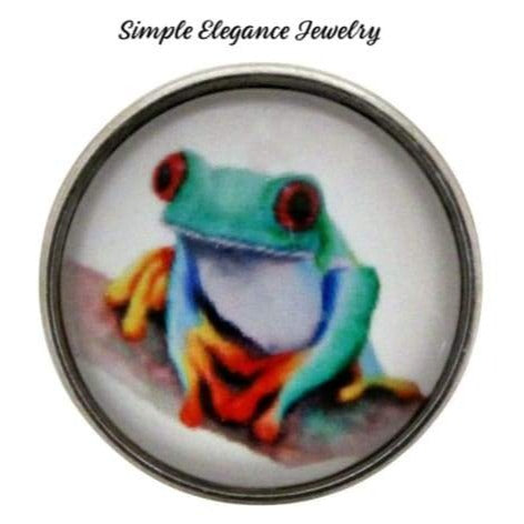 Green Frog Snap Charm 20mm for Snap Jewelry - Snap Jewelry