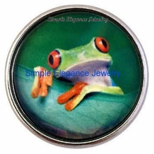 Green Tree Frog Snap 20mm - Snap Jewelry
