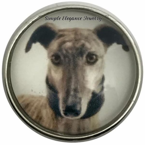 Greyhound Dog Snap 20mm for Snap Jewelry - Snap Jewelry