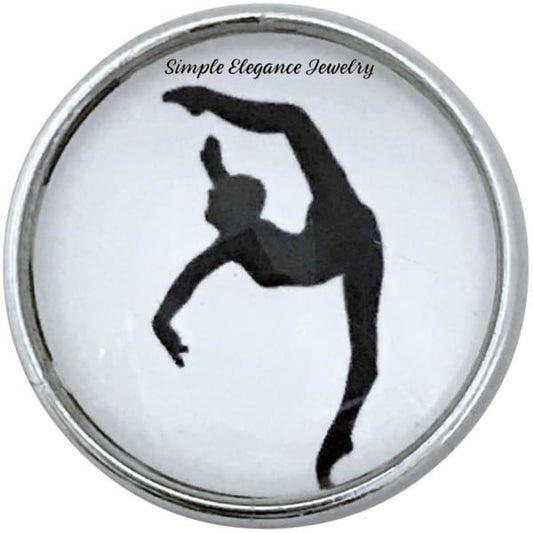 Gymnastic-Dancer Snap Charm 20mm for Snap Jewelry - Snap Jewelry