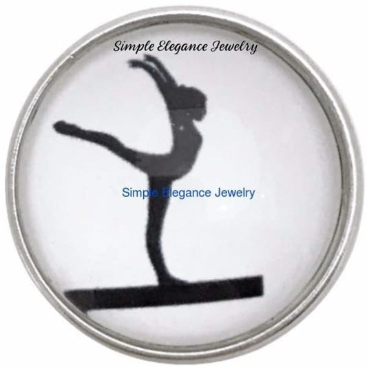 Gymnastic Snap Charm 20mm for Snap Charm Jewelry - Snap Jewelry