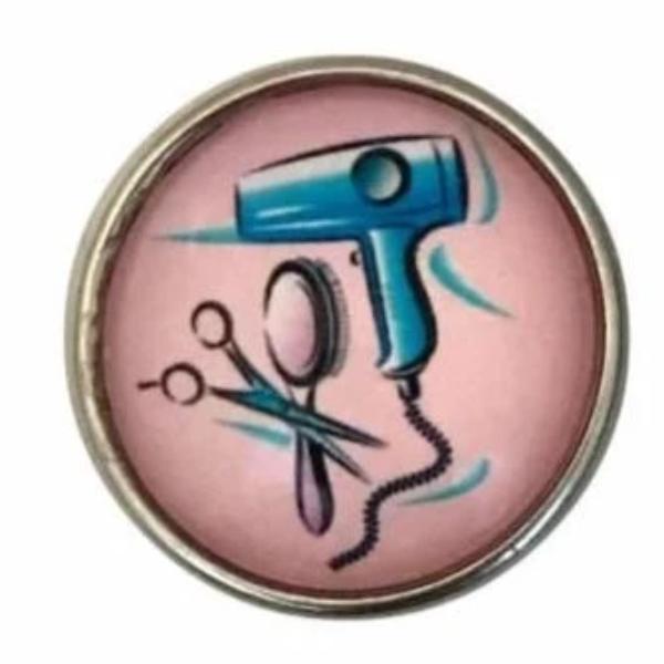 Hairdresser Snap Charm 20mm for Snap Jewelry - Snap Jewelry