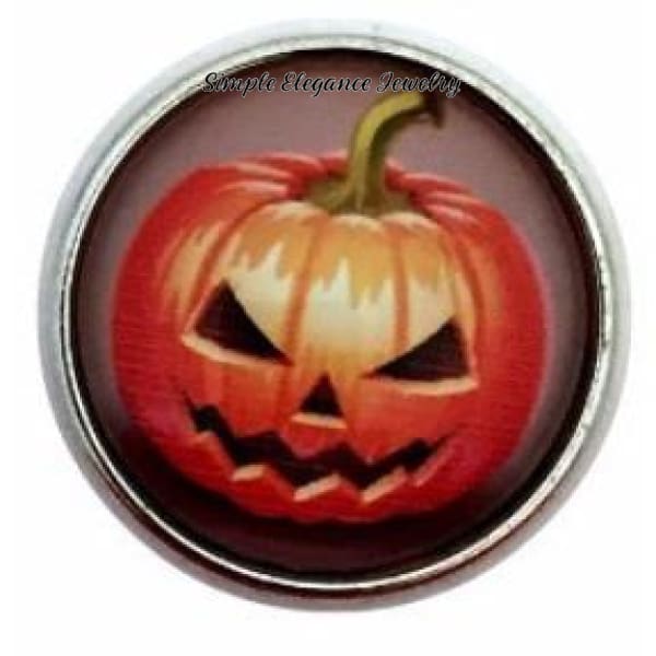 Halloween Jack-o-Lantern Snap 20mm - Snap Jewelry